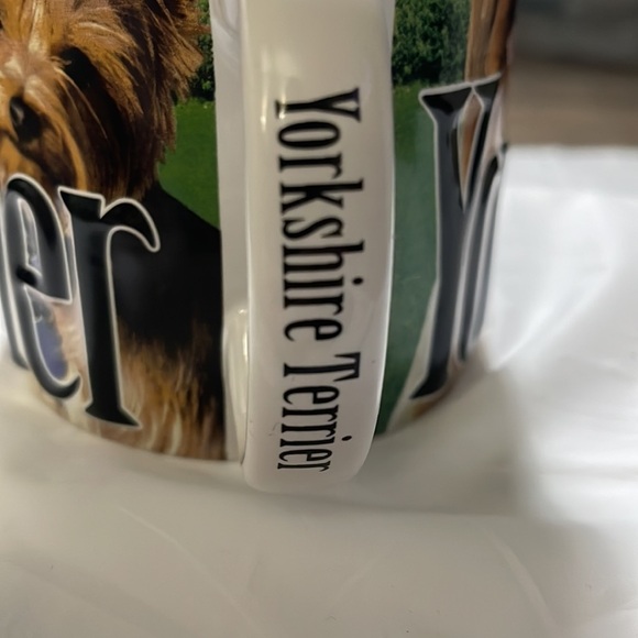 Yorshire Terrier coffee/tea mug cup with 3D dimensional writing - Picture 7 of 10